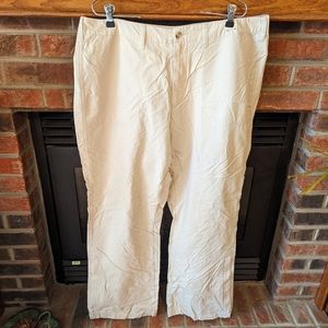 Venezia brand cream colored khaki pants women's plus size 18